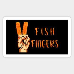 Fish Fingers funny graphic Magnet